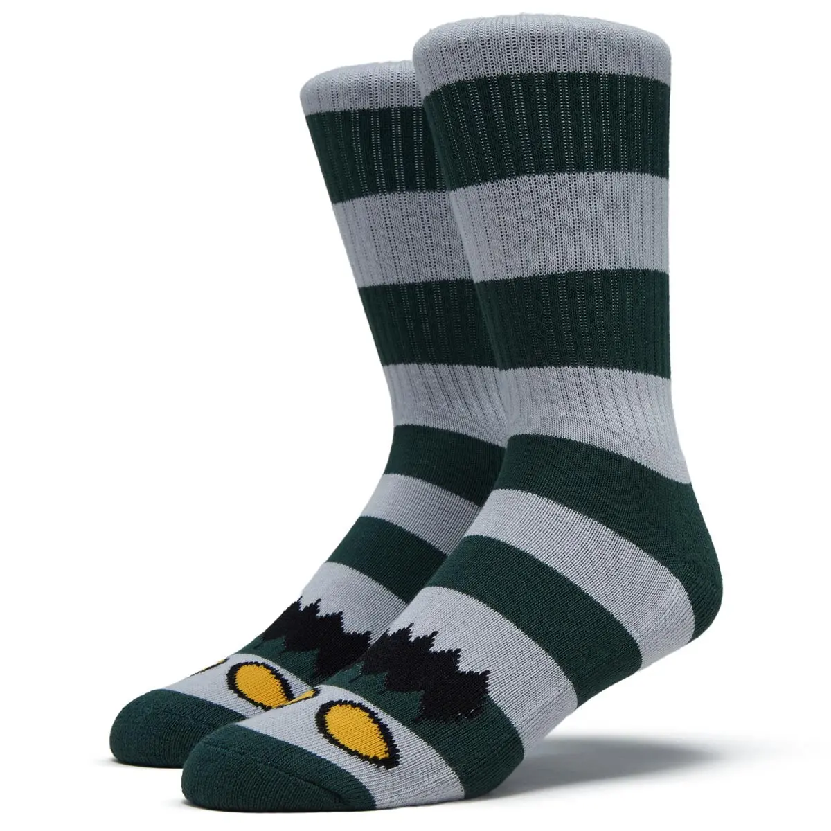 Toy Machine Monster Big Stripe Socks - Forest 1