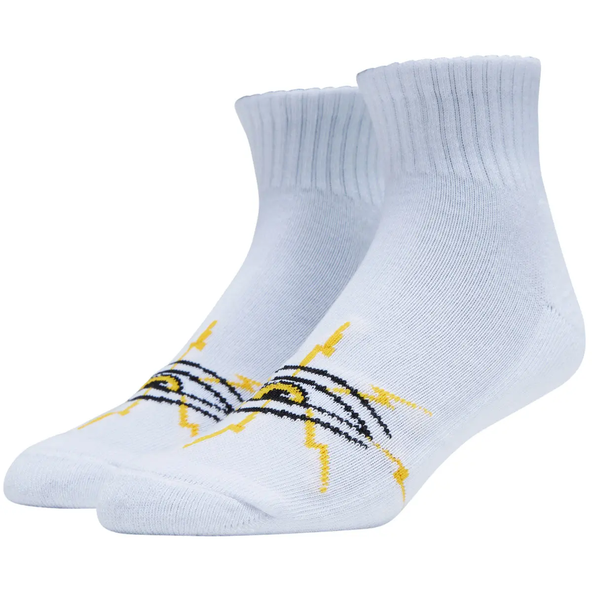 Toy Machine Sect Bolt Short Socks - White 1