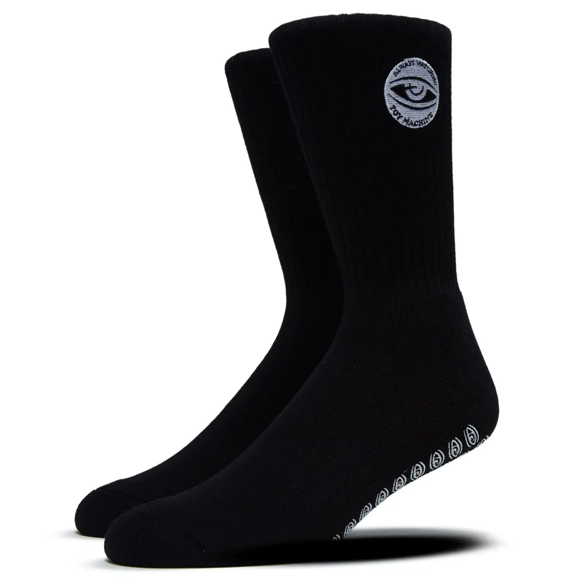 Toy Machine Always Watching Grip Socks - Black 1