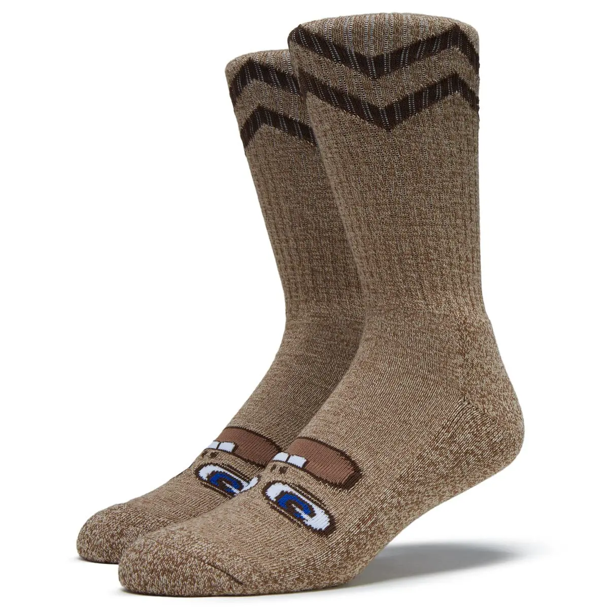 Toy Machine Betard Fooser Socks - Heather Brown 1
