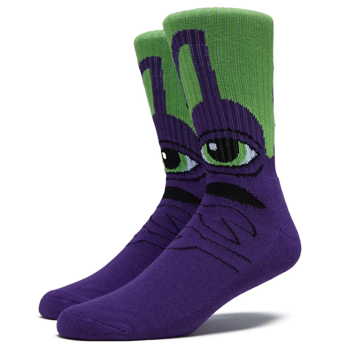 Toy Machine Sect Hug Socks - Purple 1