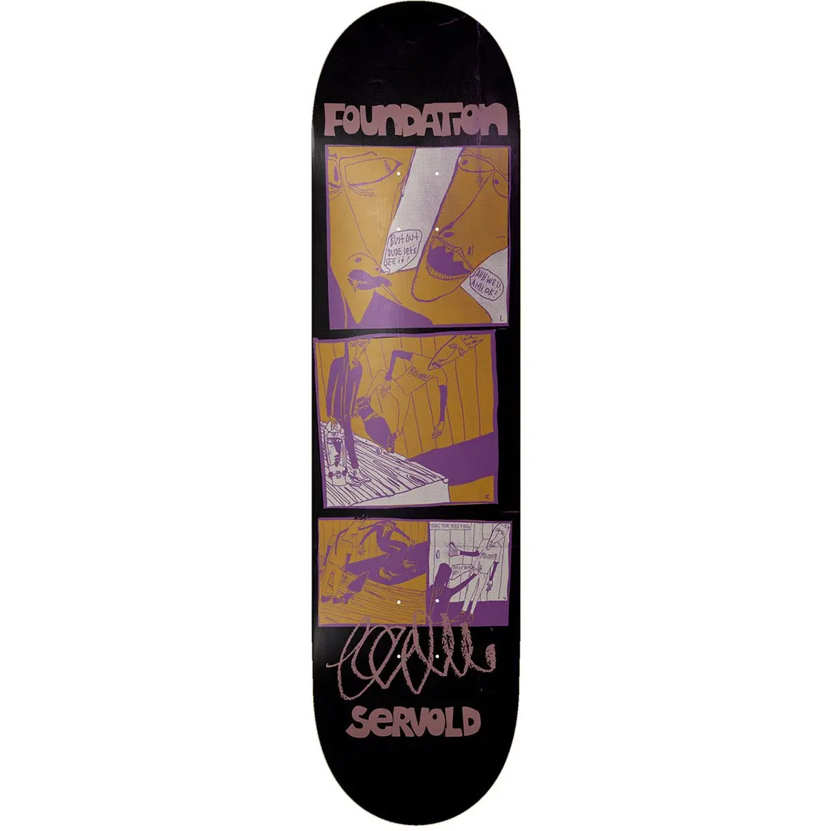 Foundation The Meeting Servold Skateboard Deck - 8.50" 1