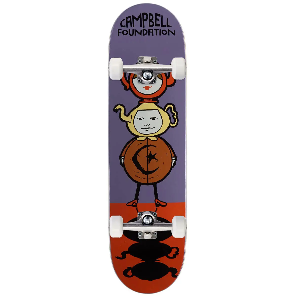 Foundation Campbell Teapot Totem Skateboard Complete - 8.25" 1