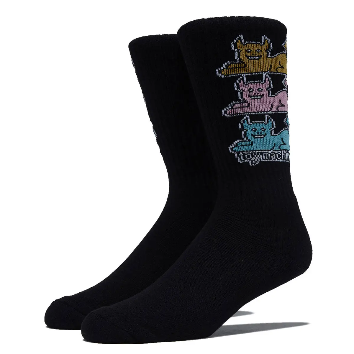 Toy Machine Triple Cat Socks - Black 1