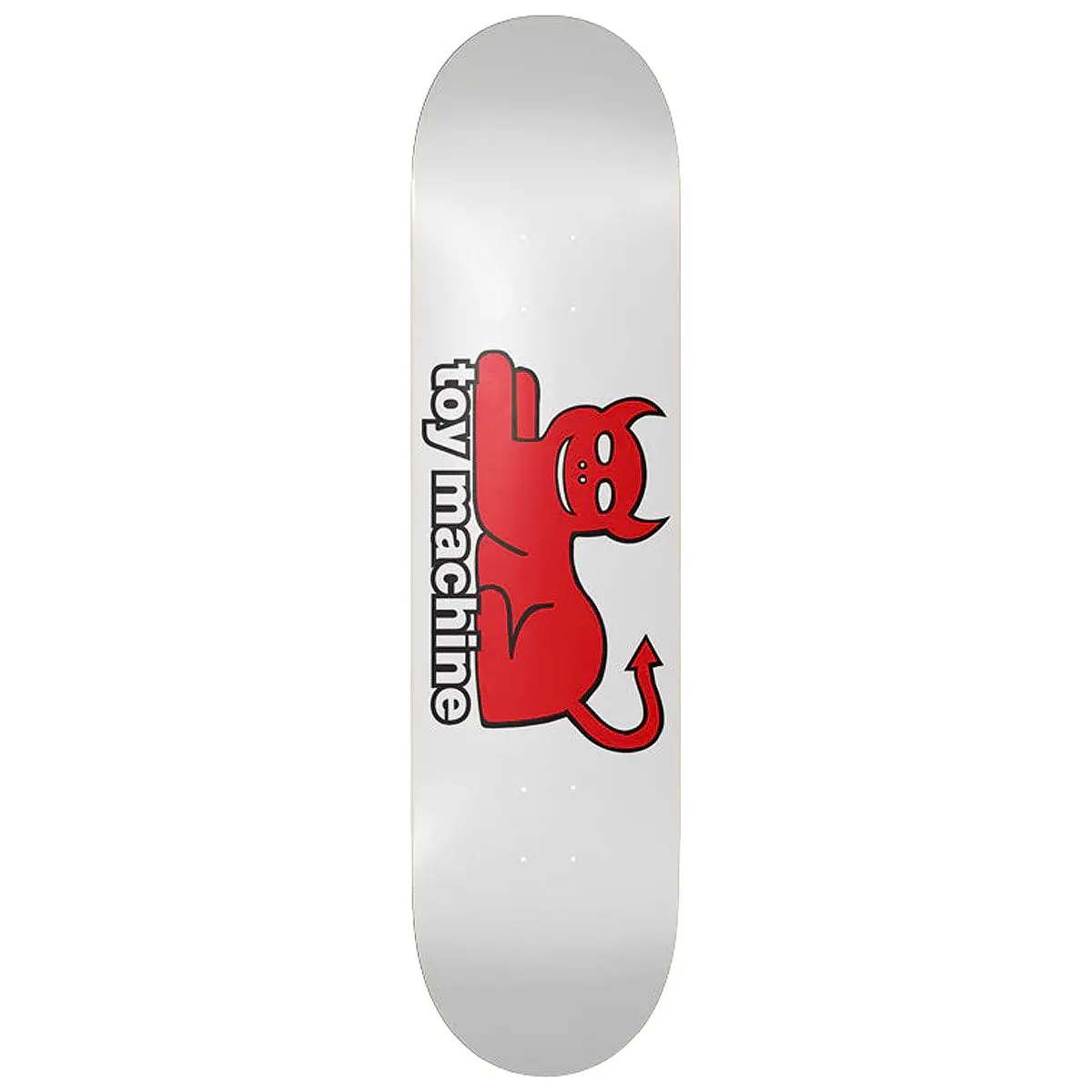Toy Machine Devil Cat Skateboard Deck - White - 8.75" 1