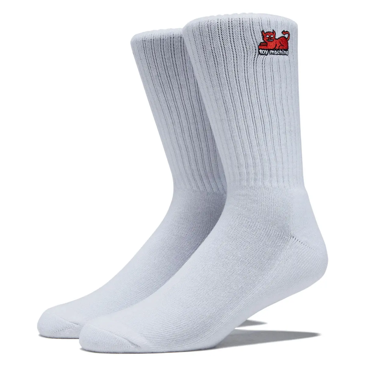 Toy Machine Devil Cat Socks - White 1