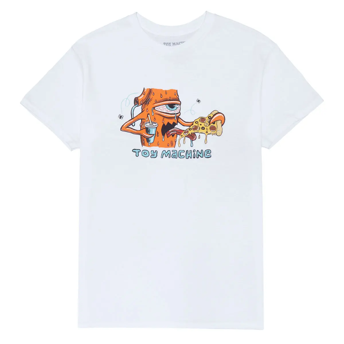 Toy Machine Pizza T-Shirt - White 1