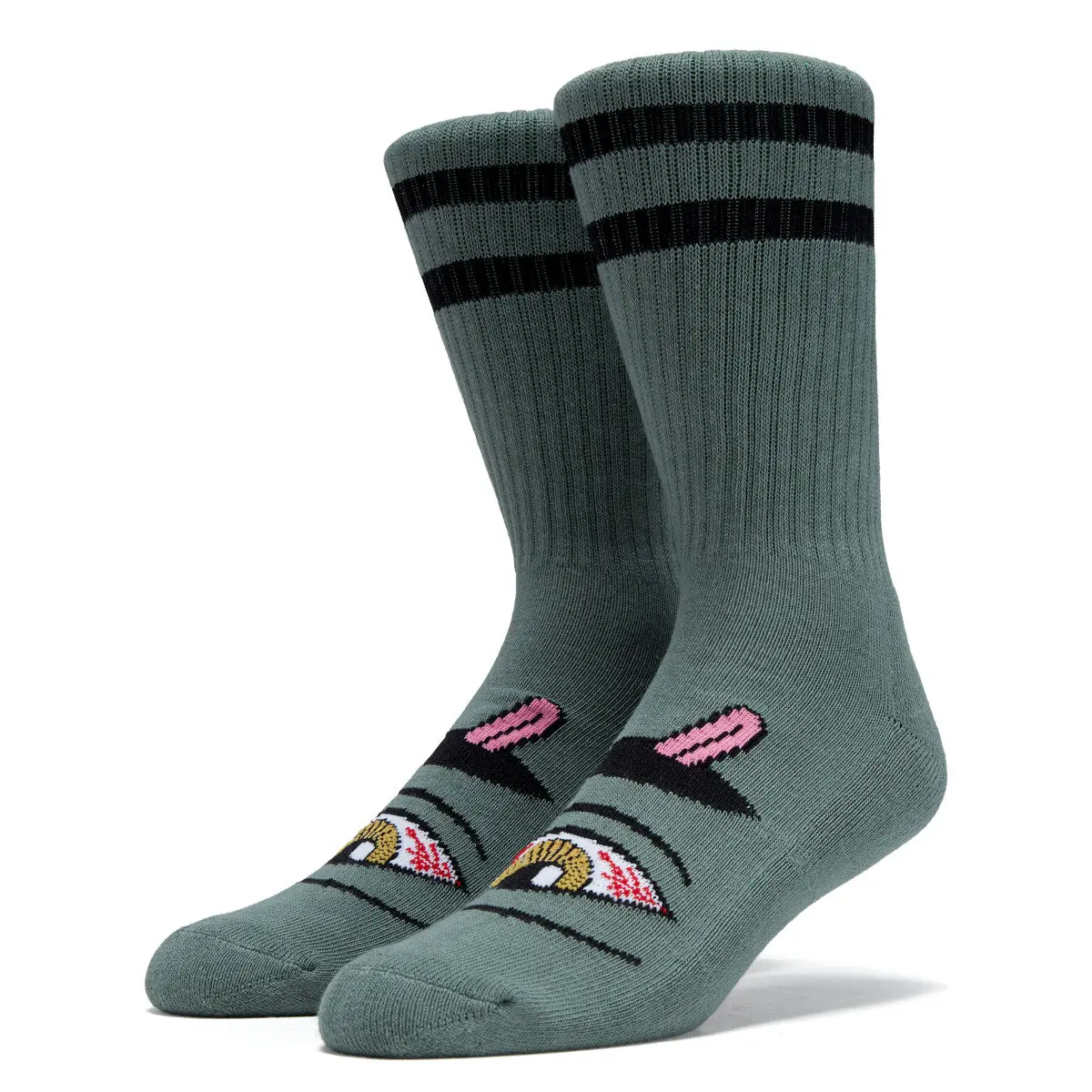 Toy Machine Bloodshot Eye Socks - Forest 1