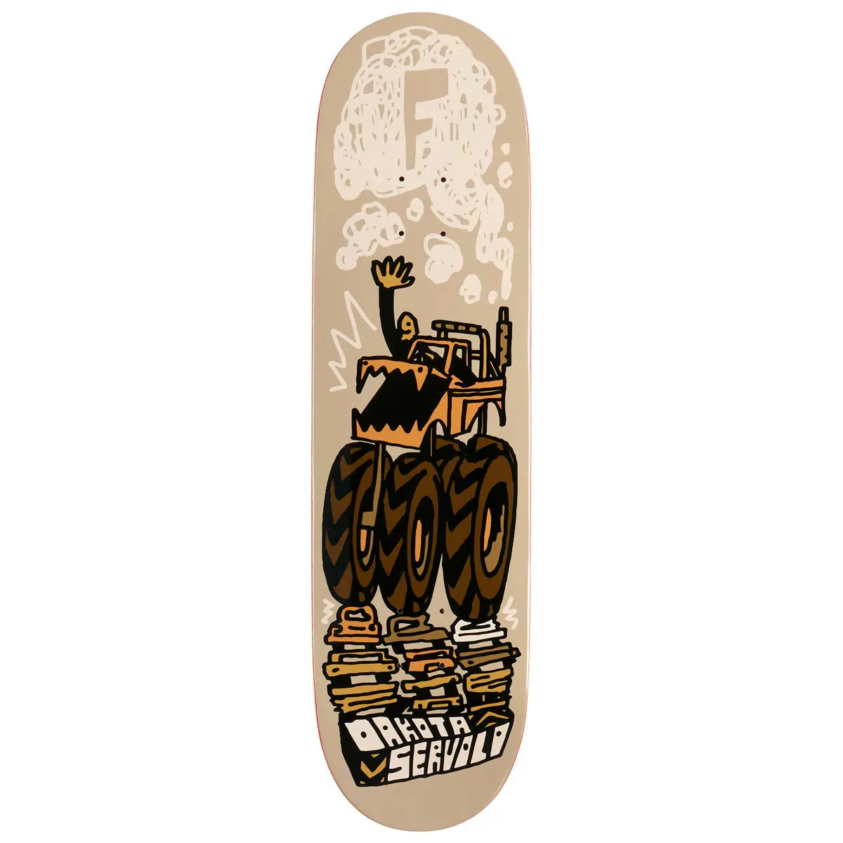 Foundation Servold Monster Truck Skateboard Deck - 8.50" 1