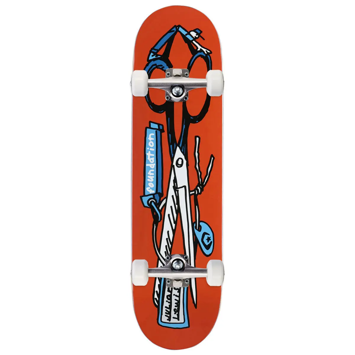 Foundation Lewis Scissors Skateboard Complete - 8.38" 1