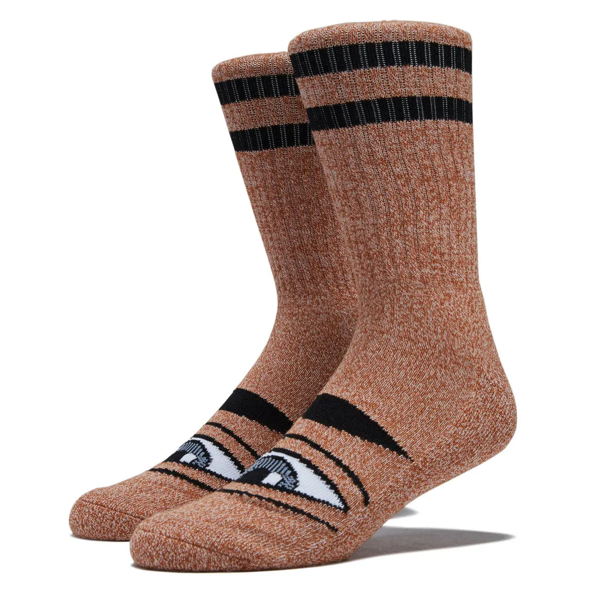 Toy Machine Heather Sect Eye Socks - Heather Brown 1