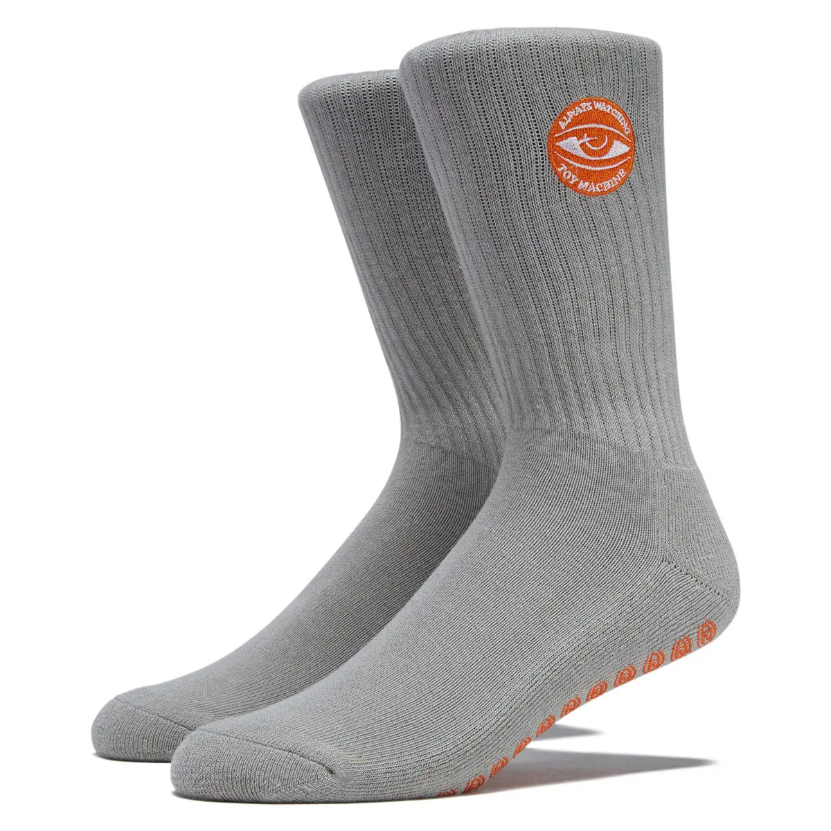Toy Machine Always Watching Grip Socks - Grey 1