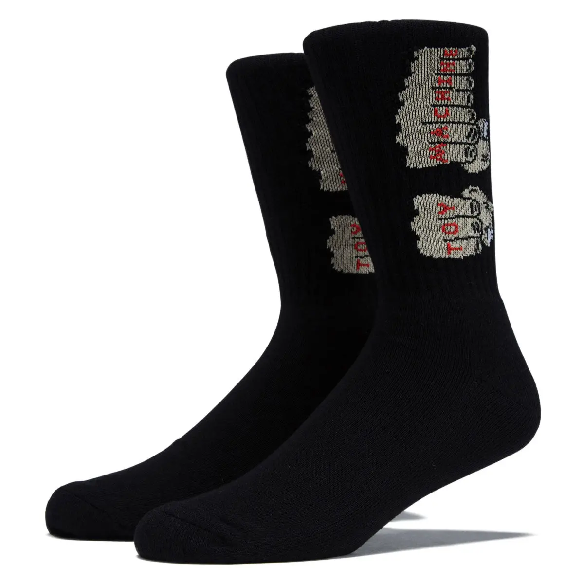 Toy Machine Fists Socks - Black 1