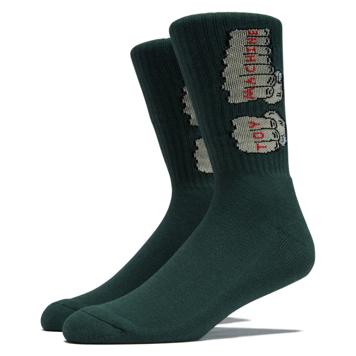 Toy Machine Fists Socks - Forest 1