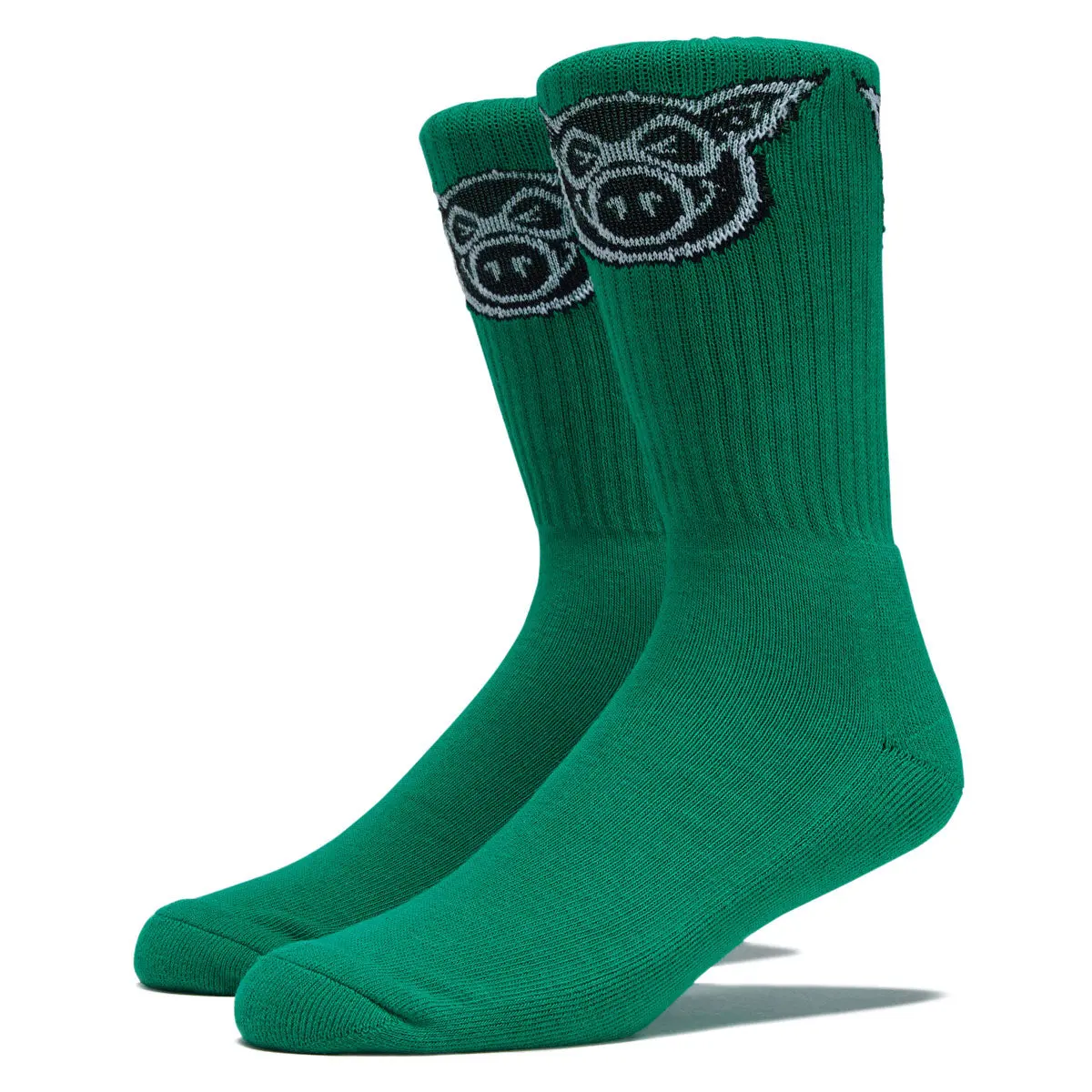Pig Head Socks - Kelly 1