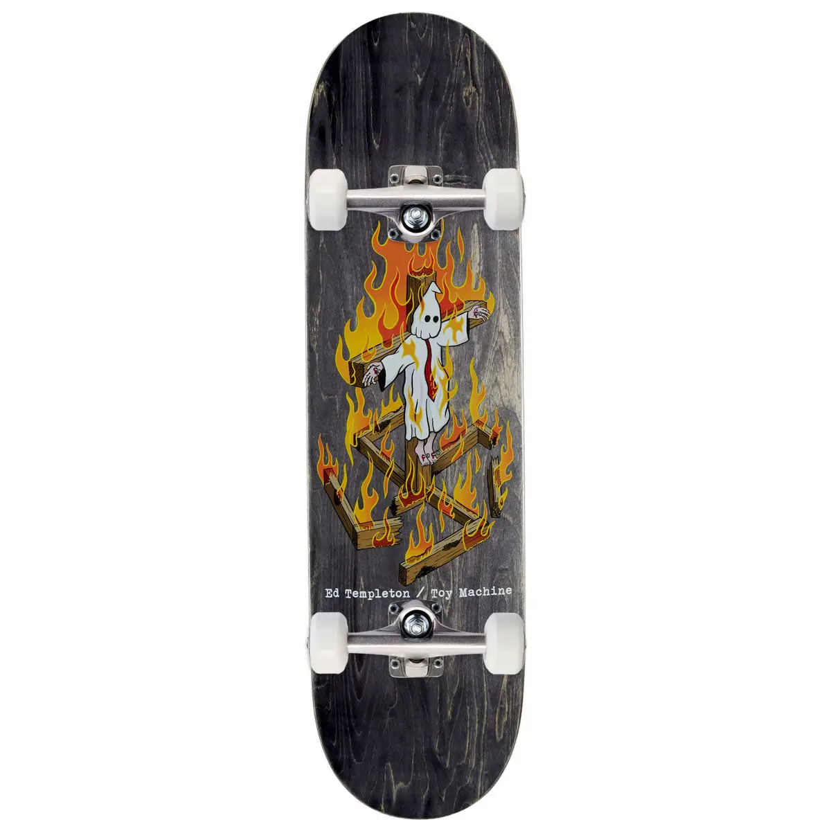 Toy Machine Templeton Charred Cross Skateboard Complete - 8.50" 1