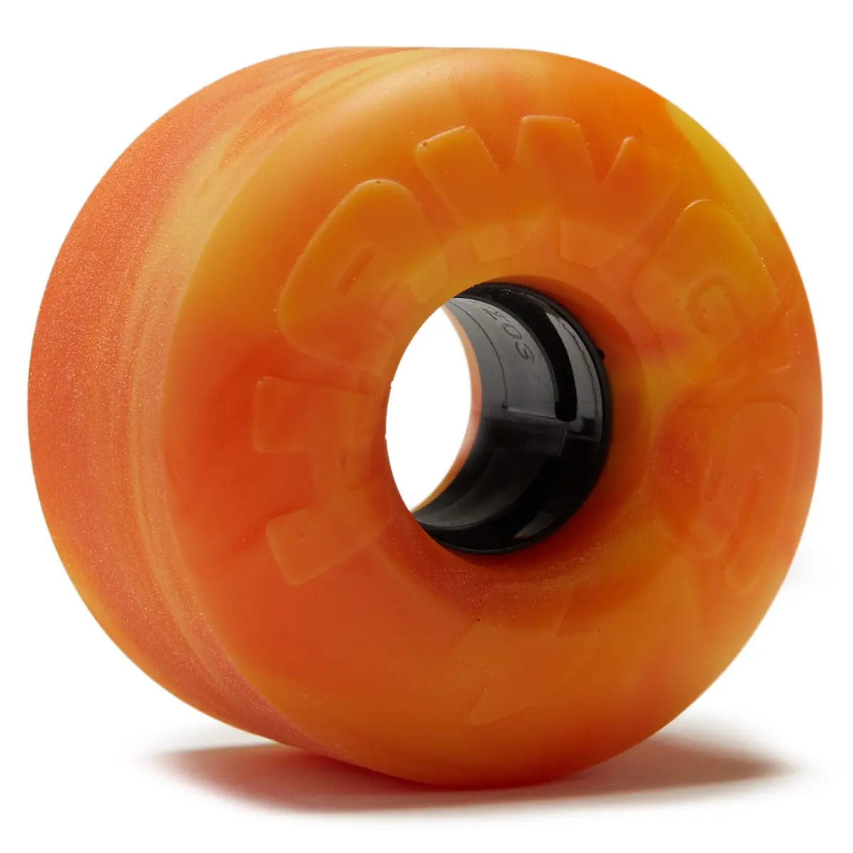Hawgs Ez 83A Stone Ground Super Sliders Longboard Wheels - Orange/Yellow - 63Mm 1