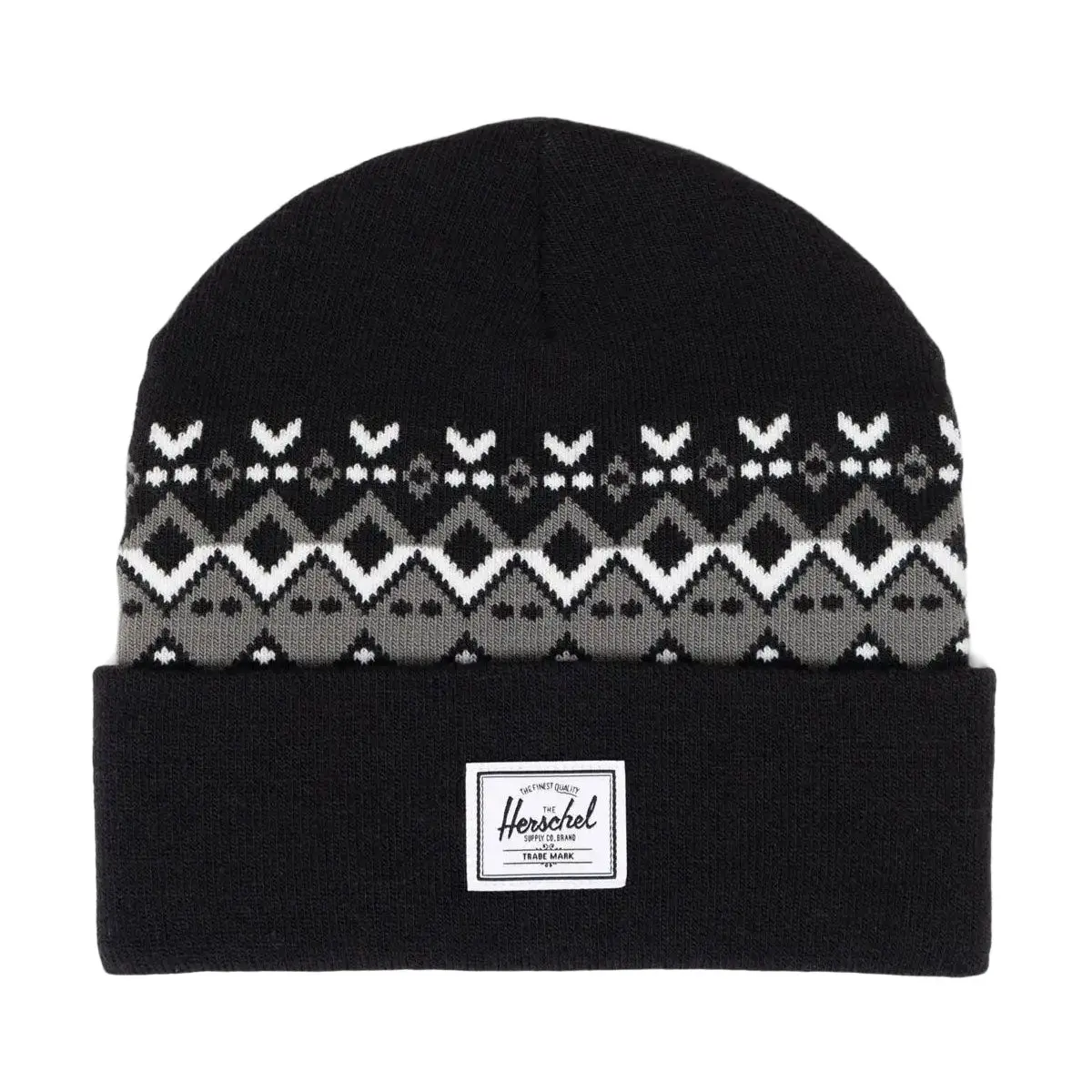 Herschel Supply Elmer Fair Isle Beanie - Black Fair Isle 1