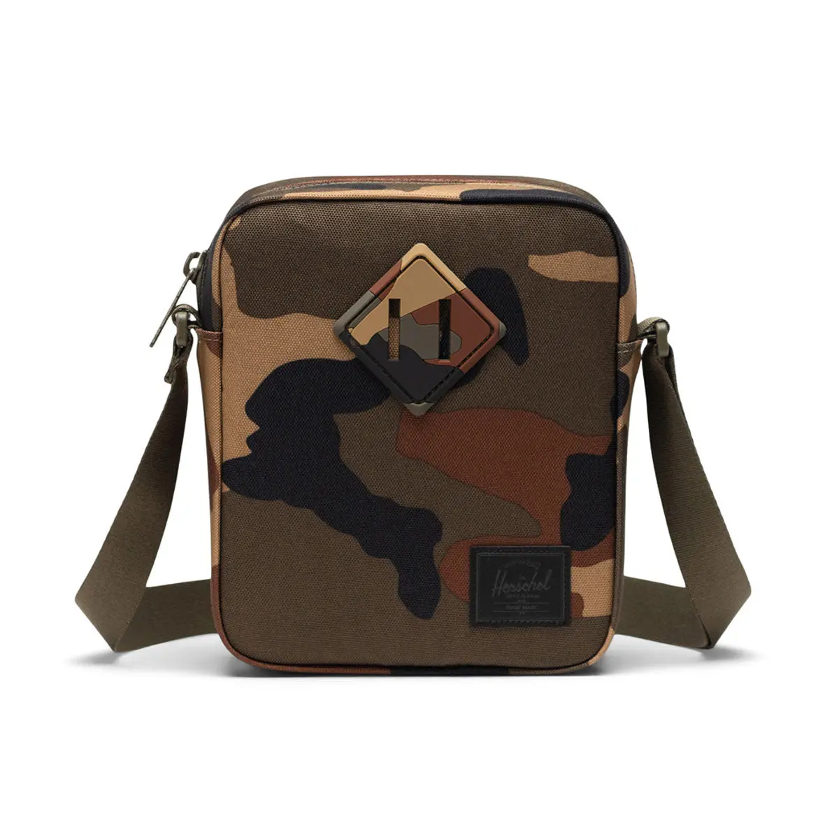 Herschel Supply Heritage Crossbody Bag - Woodland Camo/Black Label 1