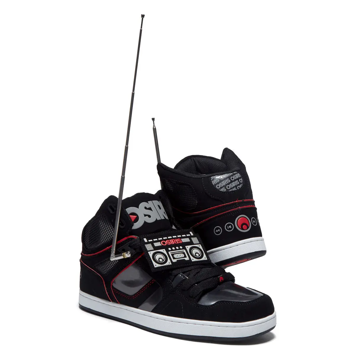 Osiris Nyc 83 Clk Shoes - Black/Red/Boombox 5