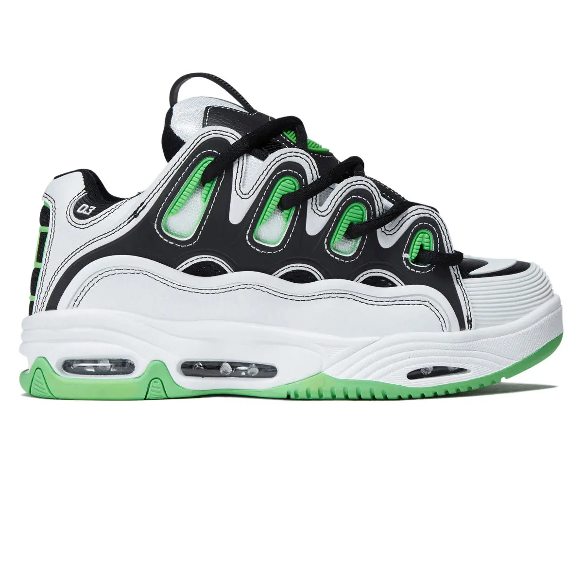 Osiris D3 2001 Shoes - White/Black/Green 1