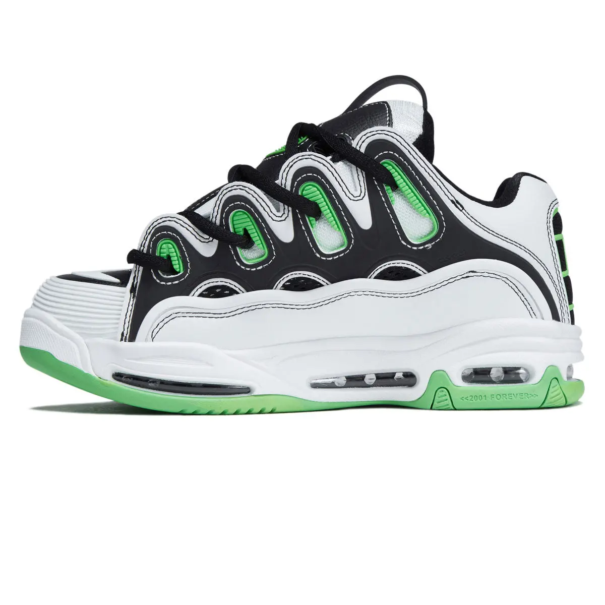 Osiris D3 2001 Shoes - White/Black/Green 2