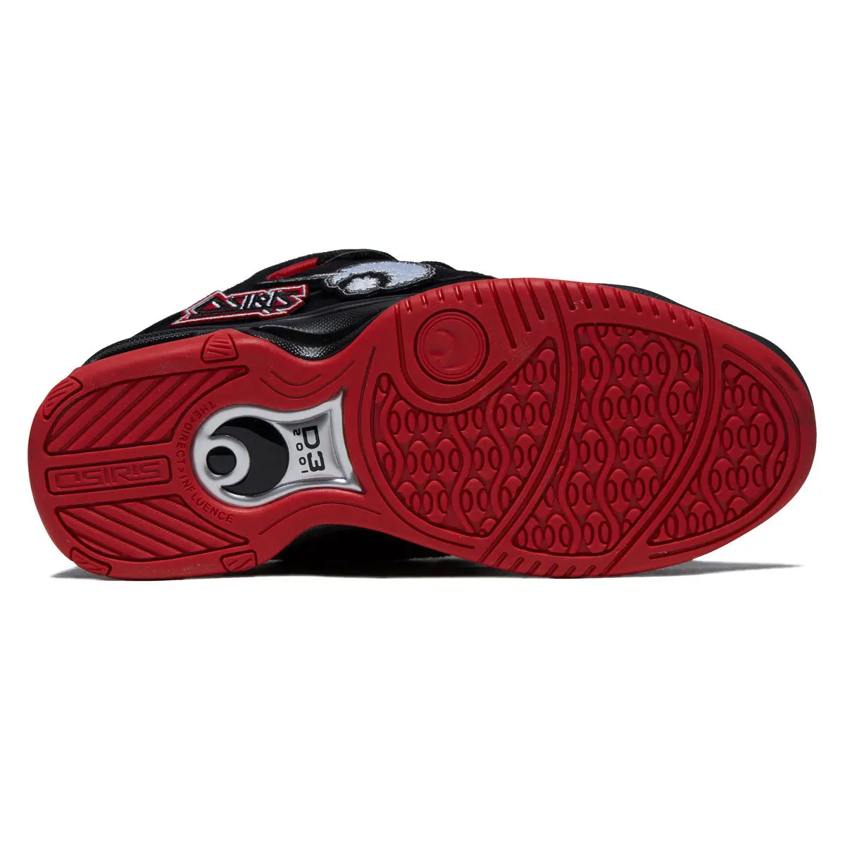 Osiris D3 2001 Shoes - Black/Red/Velcro 4