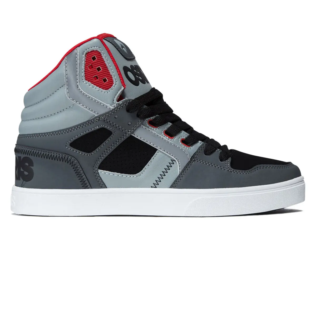 Osiris Clone Shoes - Black/Grey/Red 1