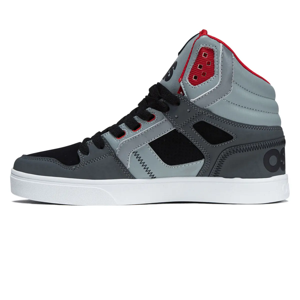 Osiris Clone Shoes - Black/Grey/Red 2