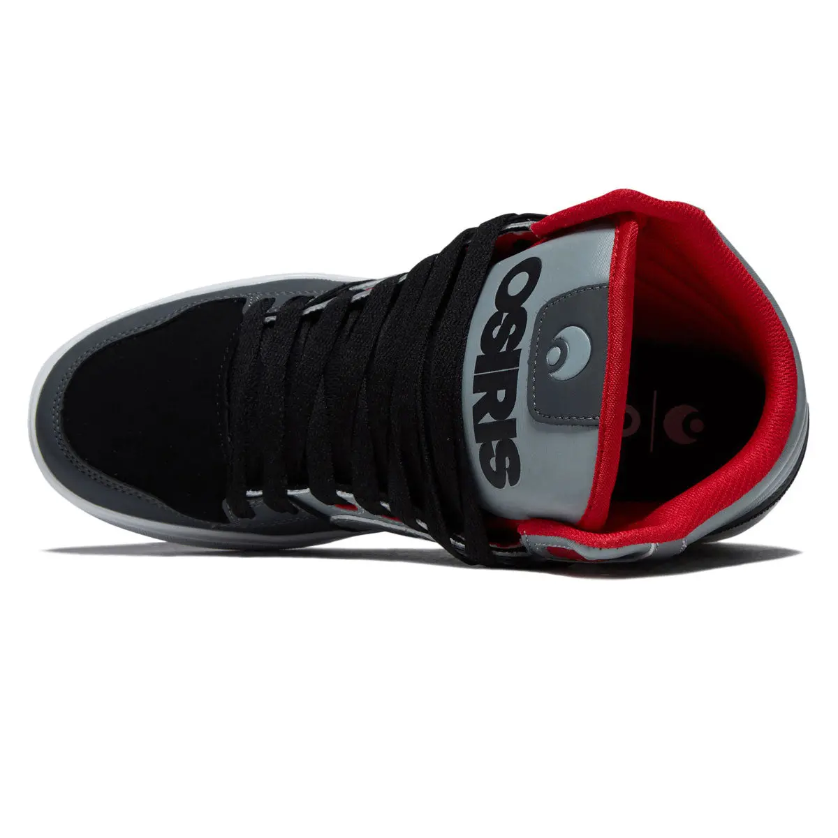Osiris Clone Shoes - Black/Grey/Red 3