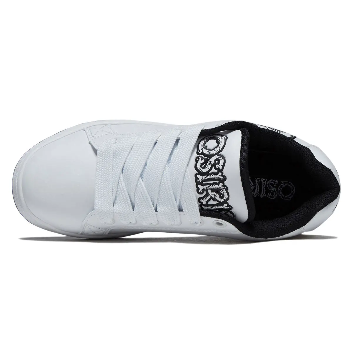 Osiris Troma Alt Shoes - White/Black/Skull 3