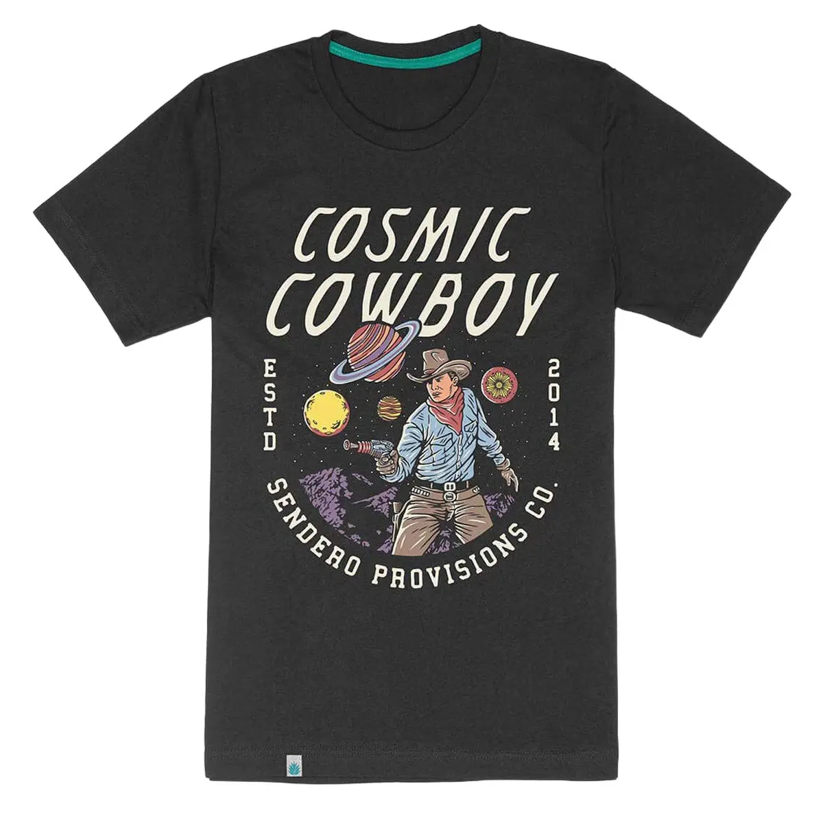 Sendero Cosmic Cowboy T-Shirt - Asphalt 1