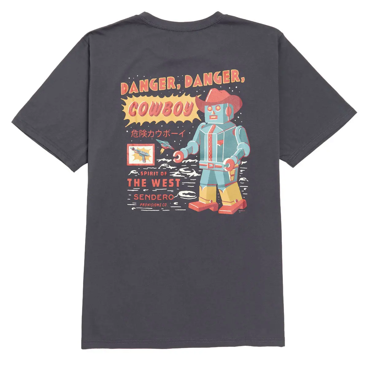 Sendero Danger Cowboy T-Shirt - Vintage Black 1