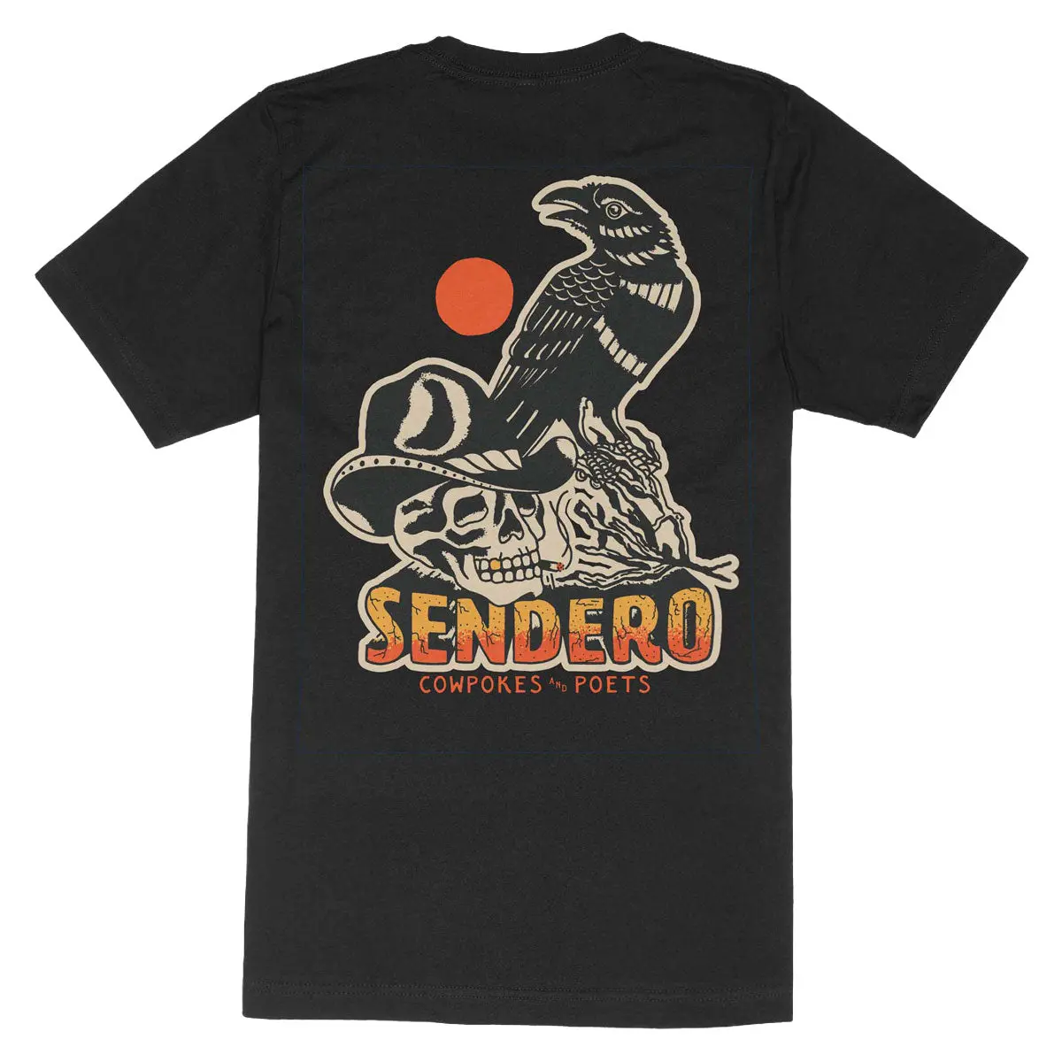 Sendero Cowpokes & Poets T-Shirt - Black 1