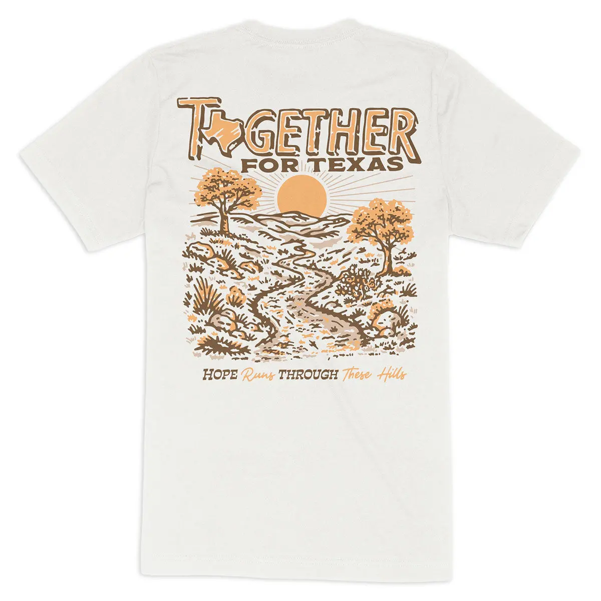 Sendero Together For Texas T-Shirt - Vintage White 1