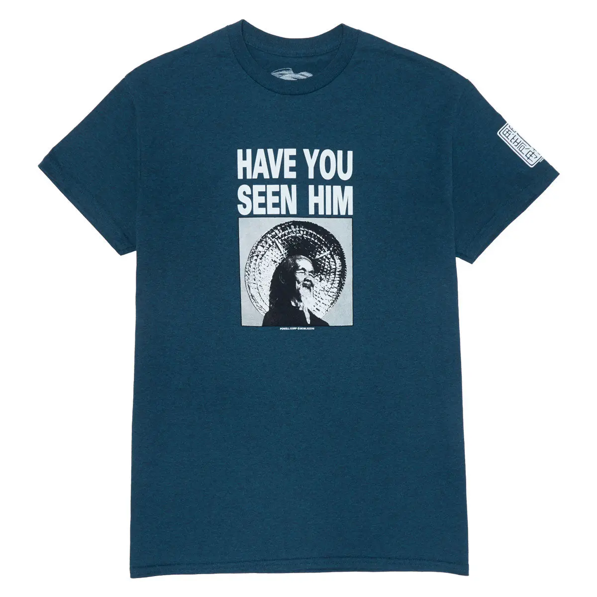 Powell-Peralta Animal Chin Have You Seen Him T-Shirt - Midnight Teal 1