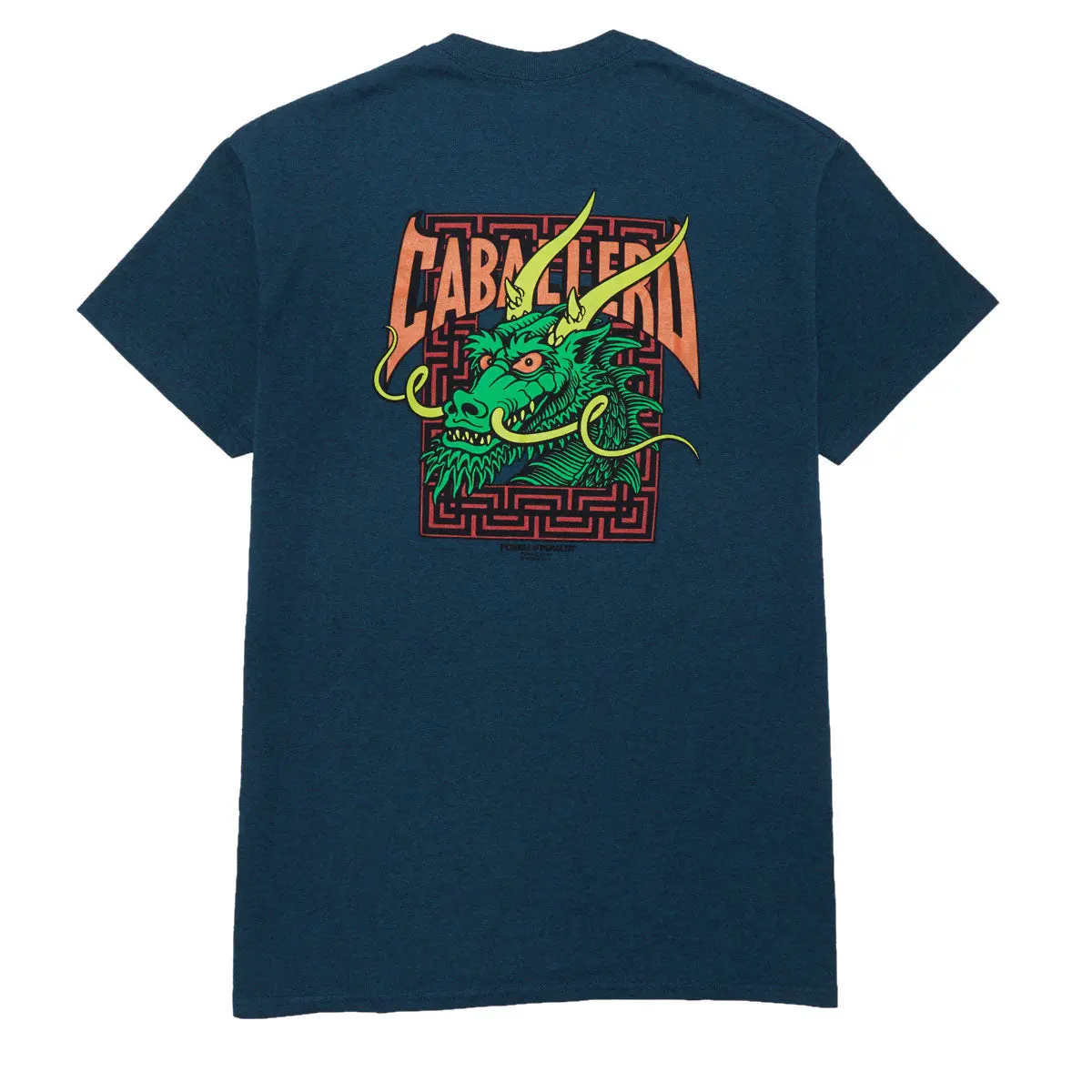 Powell-Peralta Cab Street Dragon T-Shirt - Midnight Teal 1