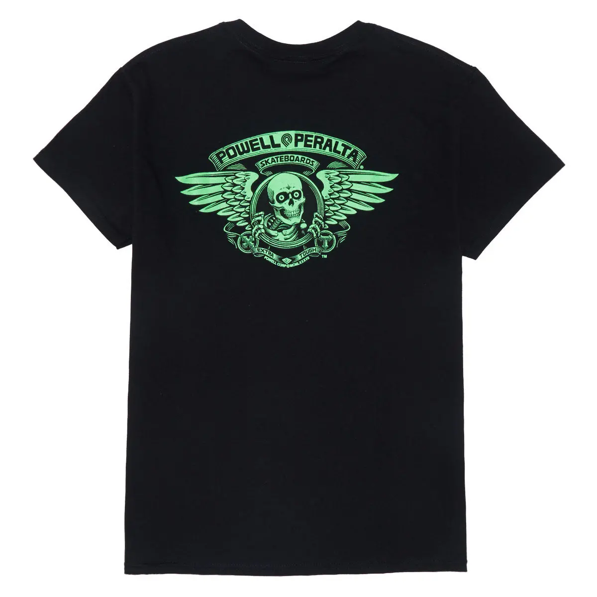 Powell-Peralta Winged Ripper T-Shirt - Blacklight Green/Black 1