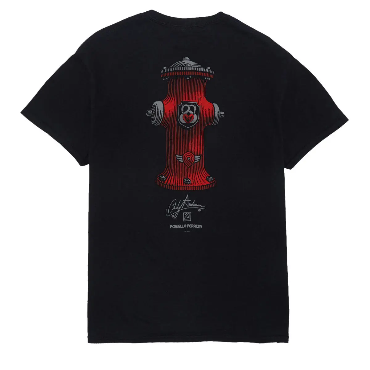 Powell-Peralta Andy Anderson Hydrant Ii T-Shirt - Black 1