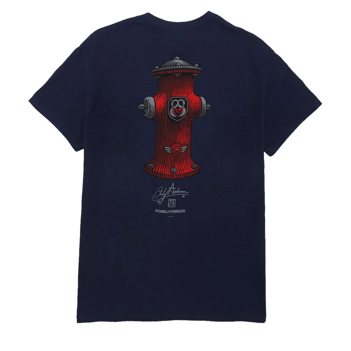 Powell-Peralta Andy Anderson Hydrant Ii T-Shirt - Navy 1