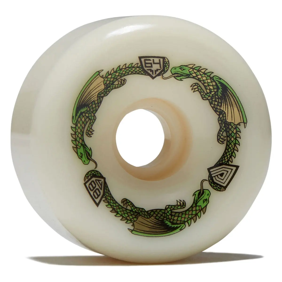 Powell-Peralta Dragon Formula 88A Bom Skateboard Wheels - Off White Ii - 64Mm 1