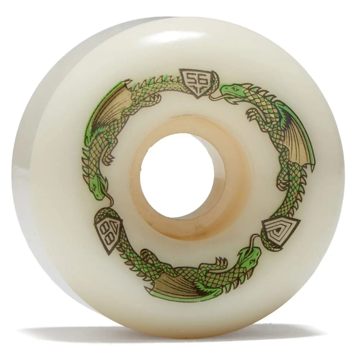 Powell-Peralta Dragon Formula 88A V6 Skateboard Wheels - Off White - 56Mm 1