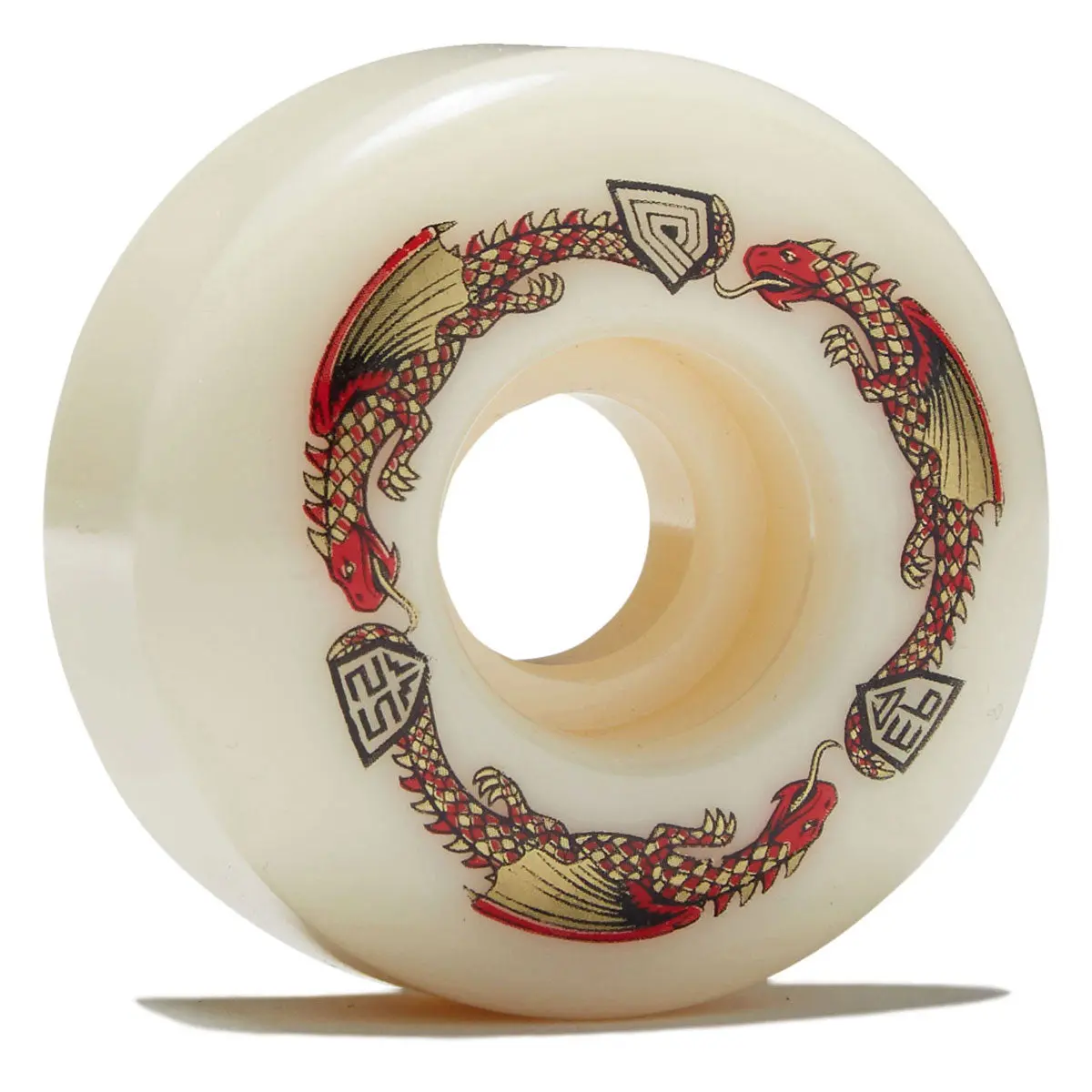 Powell-Peralta Dragon Formula 93A V1 Skateboard Wheels - Off White - 52Mm 1