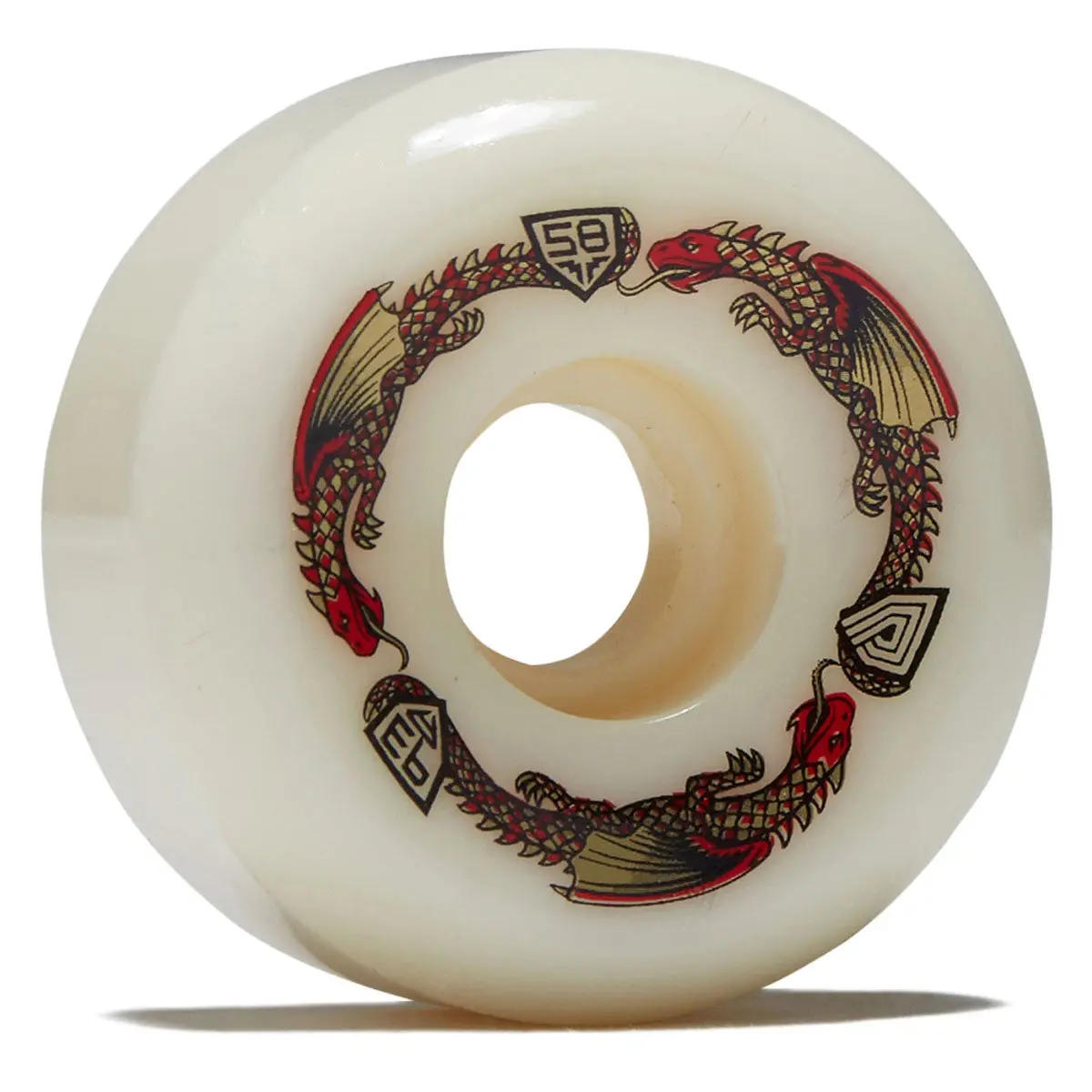 Powell-Peralta Dragon Formula 93A Rb2 Skateboard Wheels - Off White - 58Mm 1