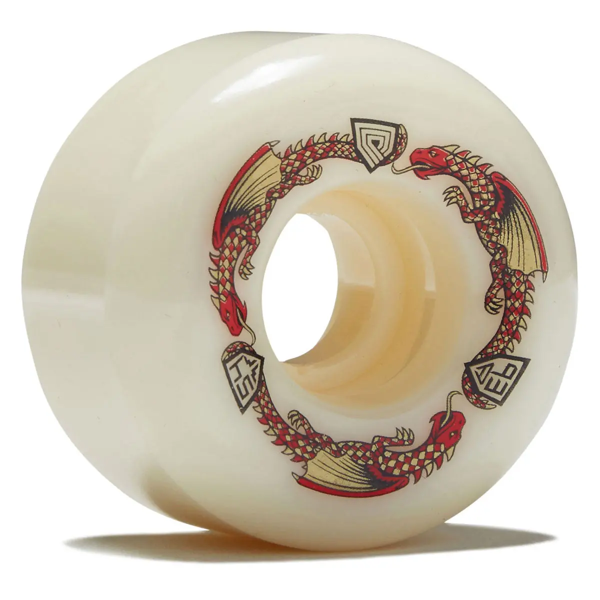 Powell-Peralta Dragon Formula 93A A2 Skateboard Wheels - Off White Ii - 54Mm 1