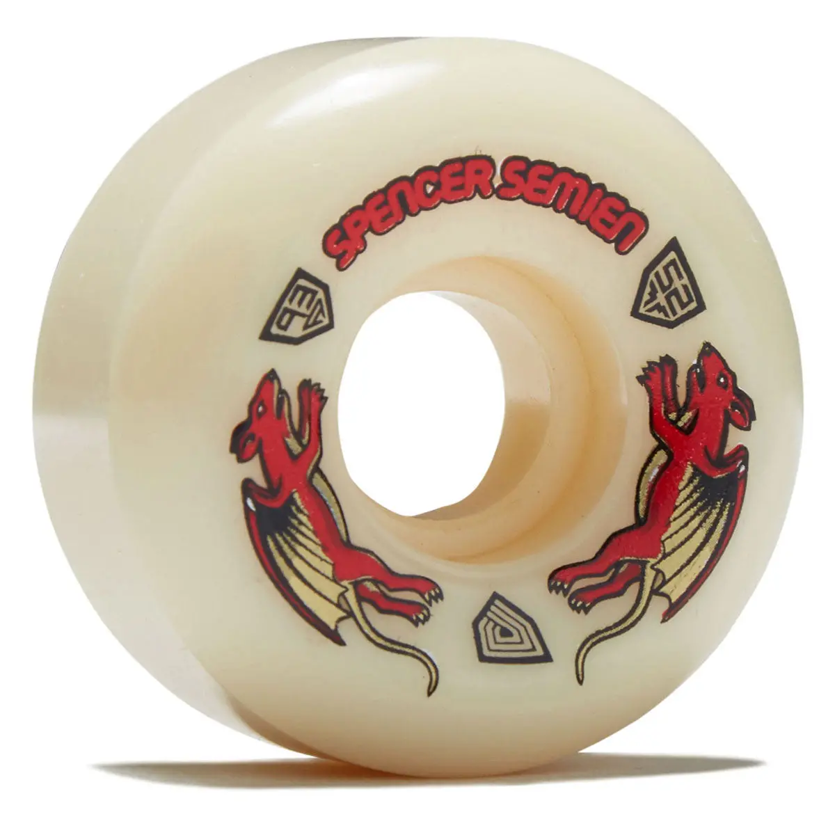 Powell-Peralta Dragon Formula Nano Rat Spencer Semien 93A V5 Skateboard Wheels - Off White - 50Mm 1