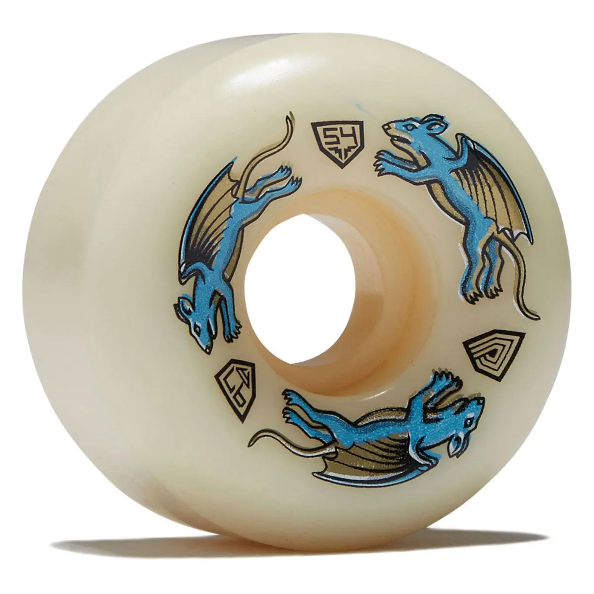 Powell-Peralta Dragon Formula Nano Rat 97A Av6 Skateboard Wheels - Off White - 54Mm 1