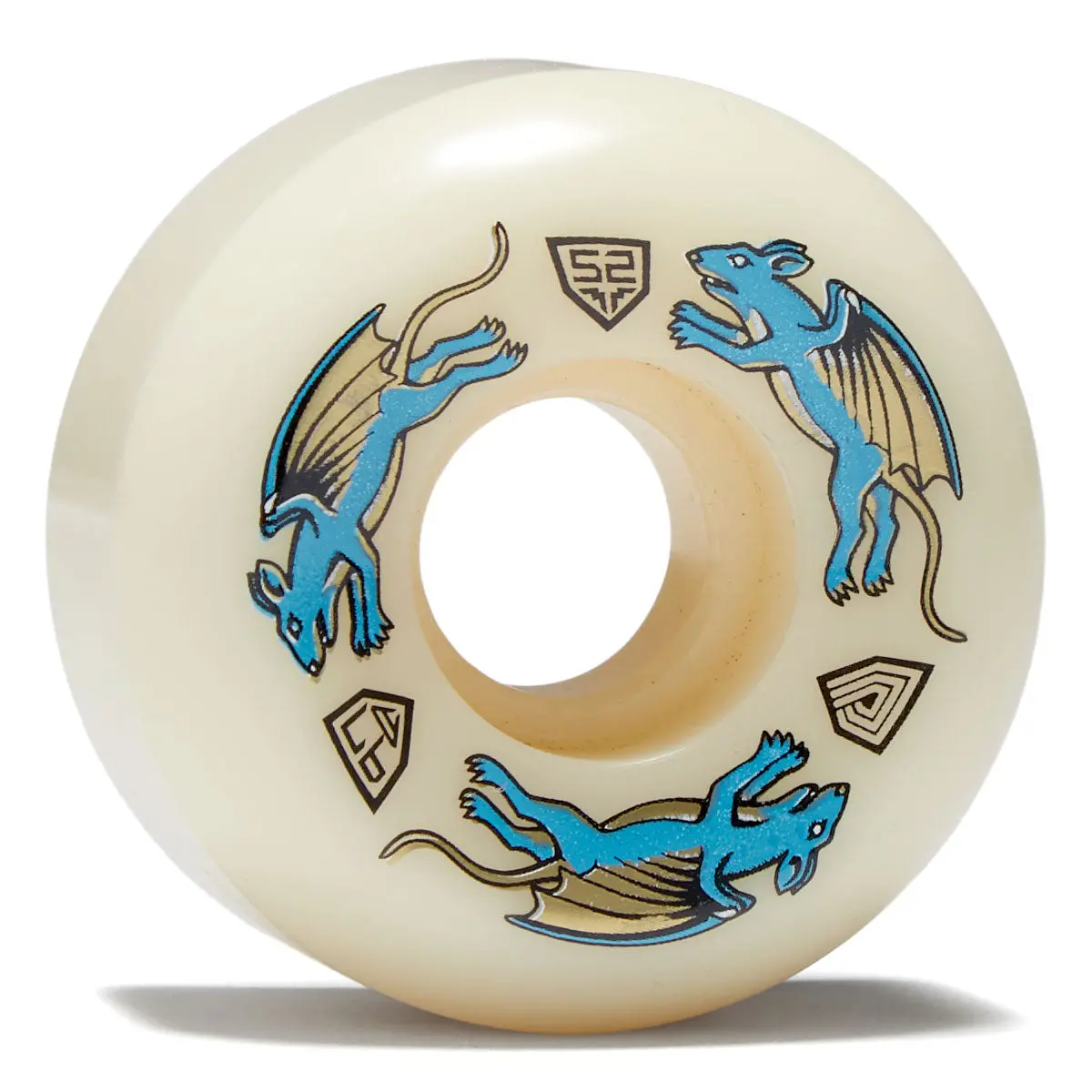 Powell-Peralta Dragon Formula Nano Rat 97A Av5 Skateboard Wheels - Off White - 52Mm 1