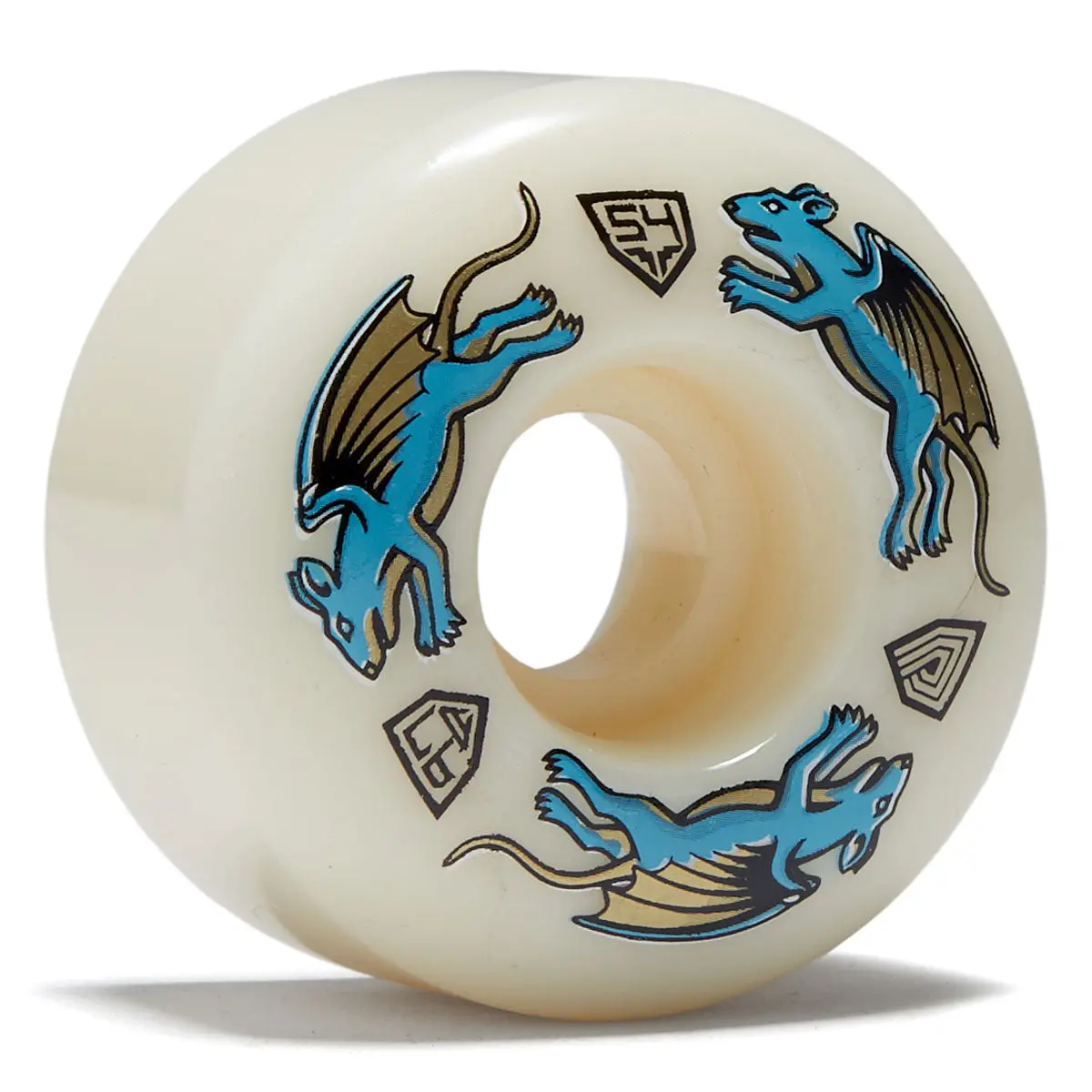 Powell-Peralta Dragon Formula Nano Rat 97A Av4 Skateboard Wheels - Off White - 54Mm 1