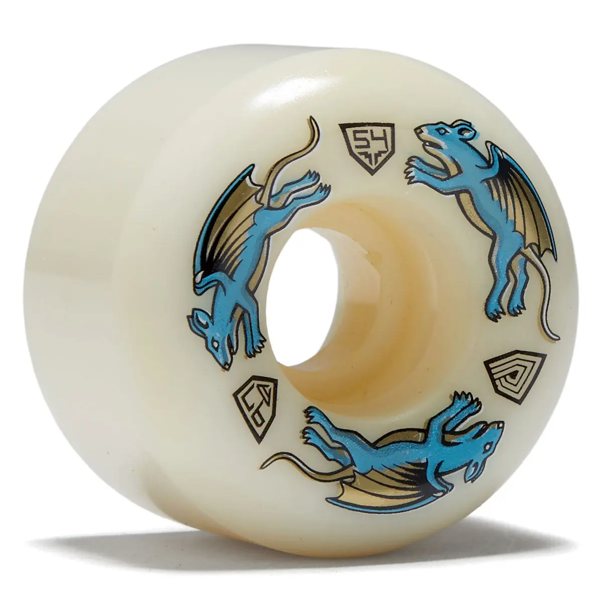 Powell-Peralta Dragon Formula Nano Rat 97A Aa2 Skateboard Wheels - Off White - 54Mm 1